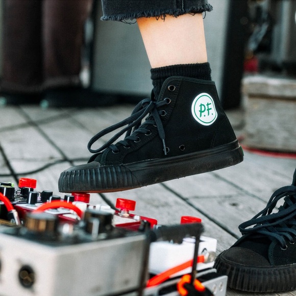 P.F. Flyers 1993 Center High-Top Black Sneakers Unisex Women’s size 7 - Picture 13 of 13